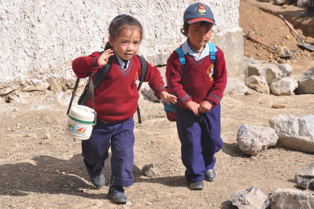 Voyage enfants ladakhis école