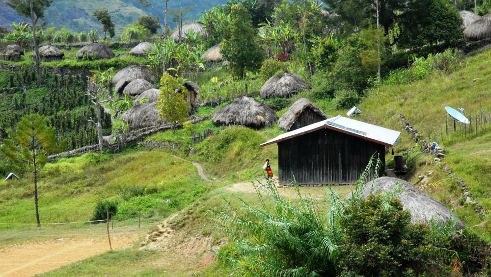 Papouasie, Village Vallée de la Balième