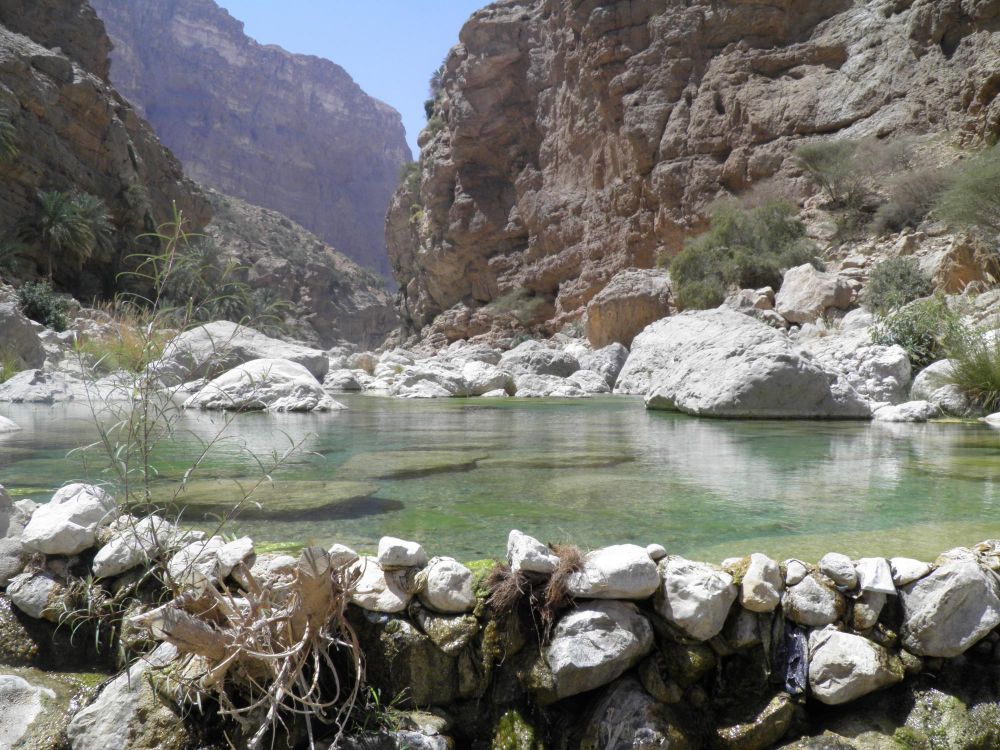 Vasque dans le wadi Tiwi