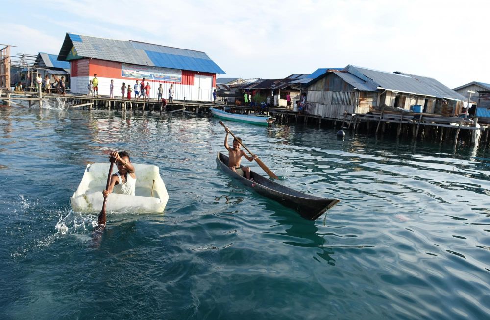 Papouasie, Raja Ampat village de pecheur