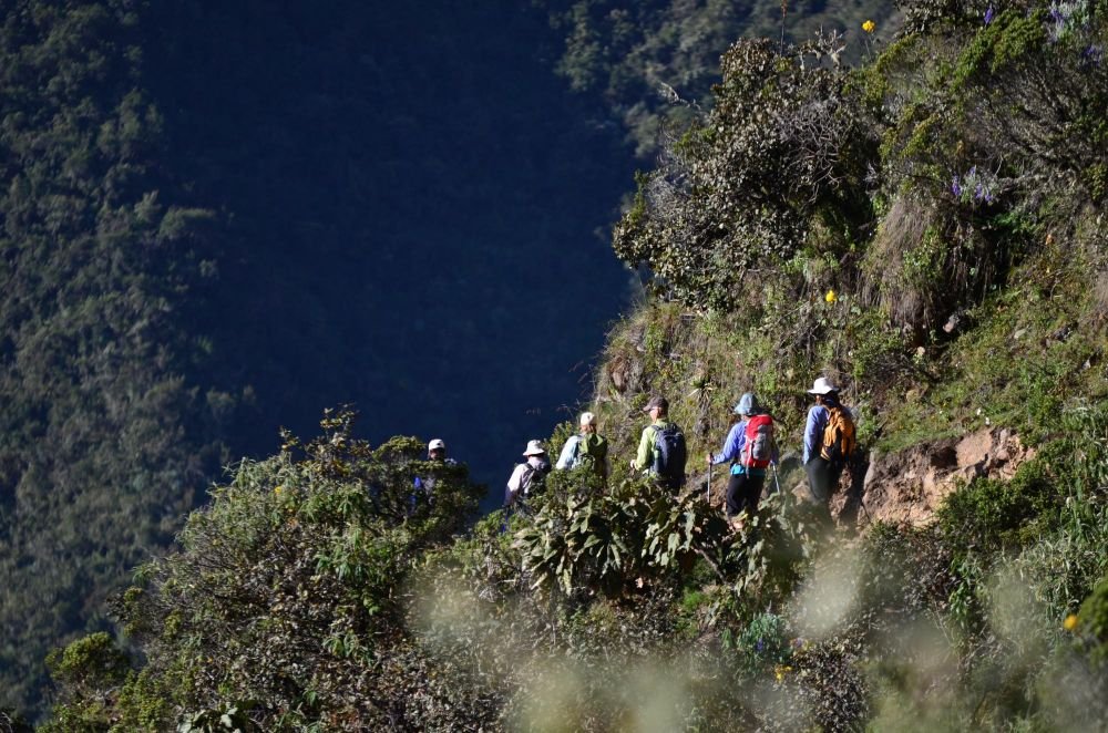 randonneurs sur le trek de Choquequirao, Pérou