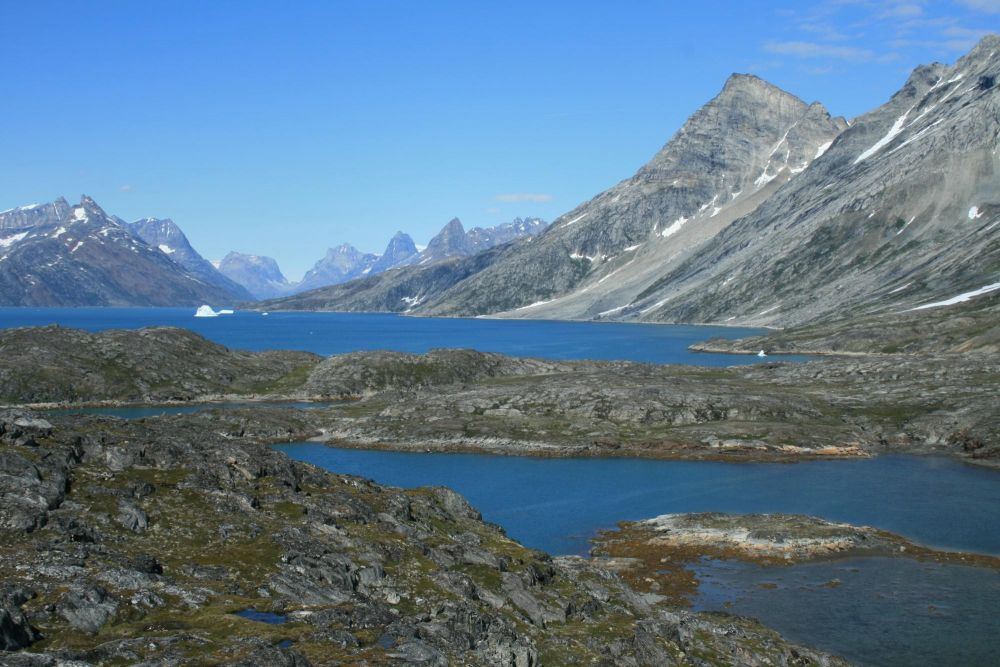 Vue du fjord au Groenland