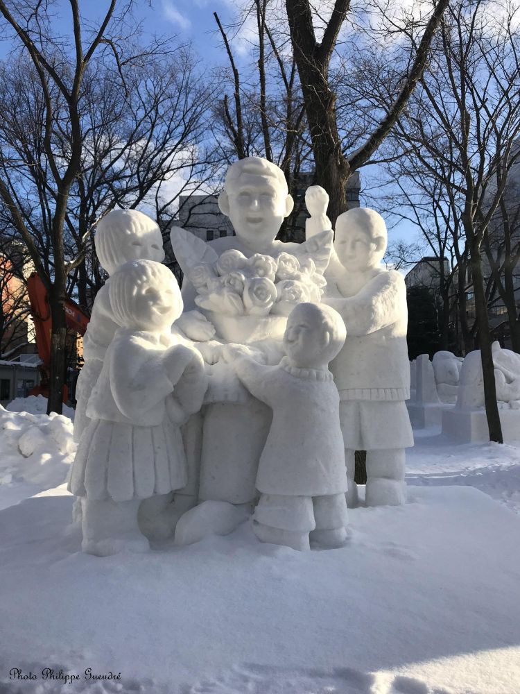 sculpture de glace à sapporo