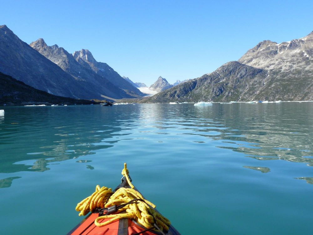 Kayak dans les fjords au Groenland