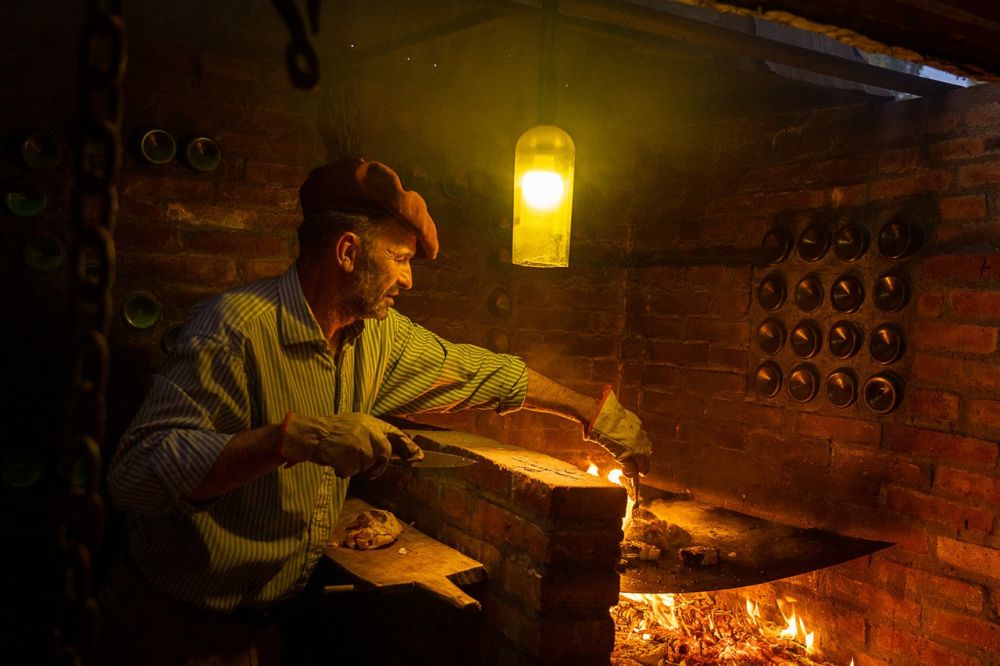 Asado traditionnel dans une estancia de Patagonie