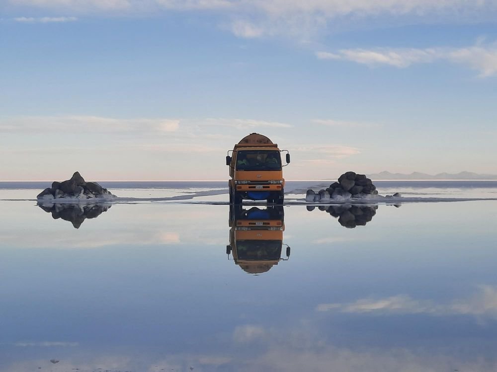 Mines de sel sur le Salar d'Uyuni