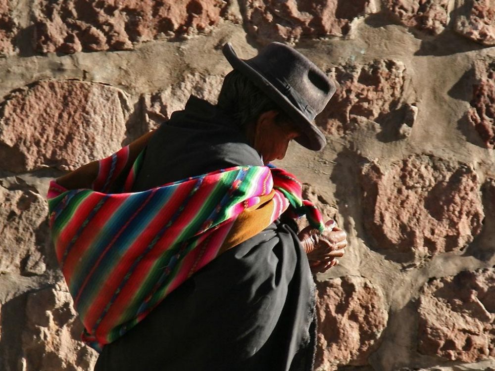 Habitant dans les rues de la Paz