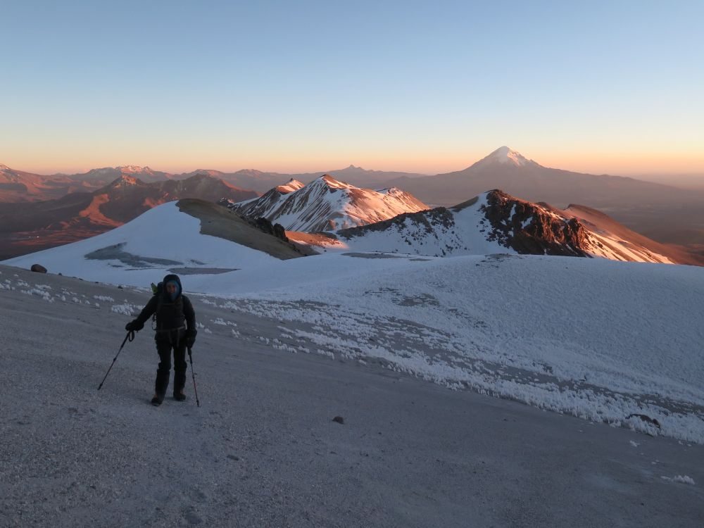 Dans l'ascension de l'Acotango 6 052 m