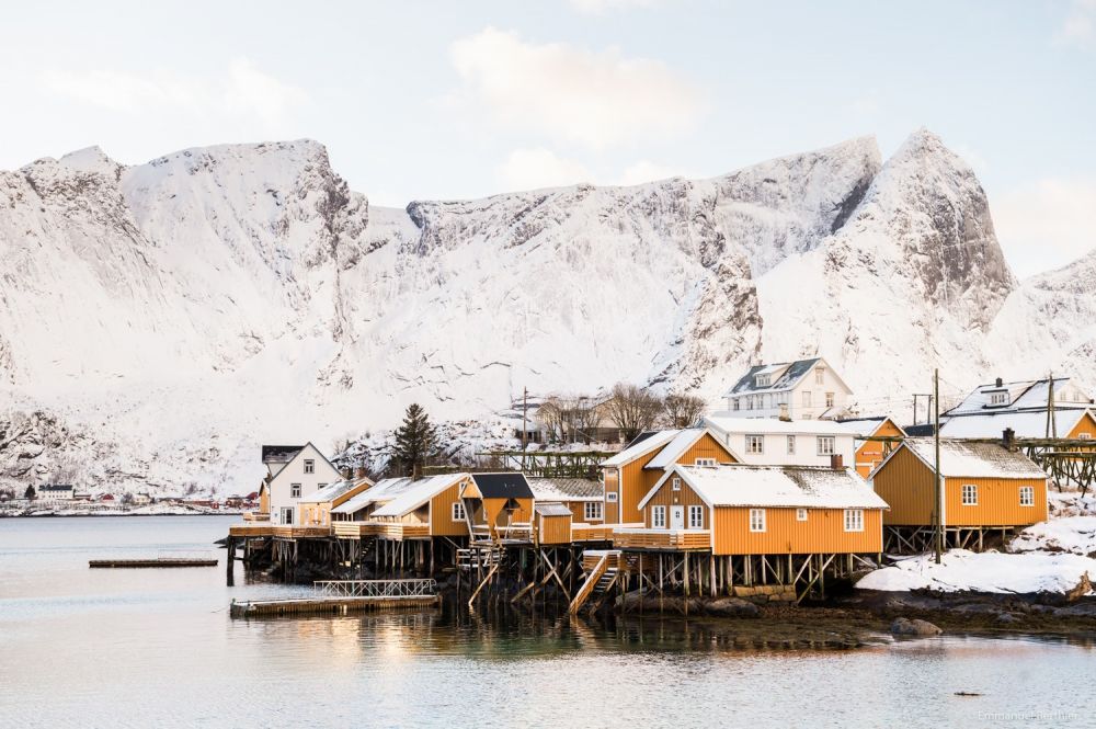 Village sur les Iles Lofoten