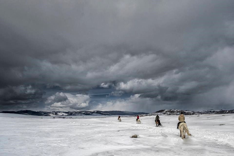 A cheval dans la Taïga mongole