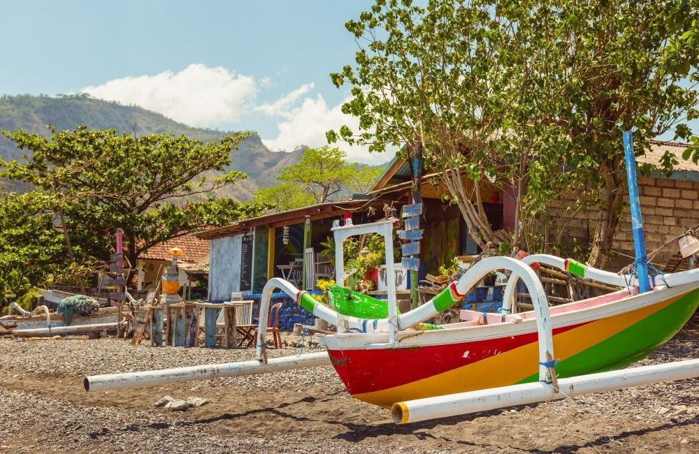 plage de Amed à Bali