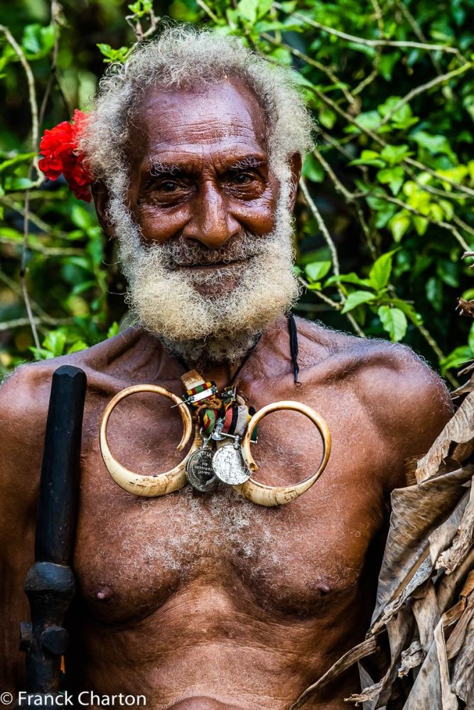 Chef du village sur l'ile d'Ambrym, au Vanuatu