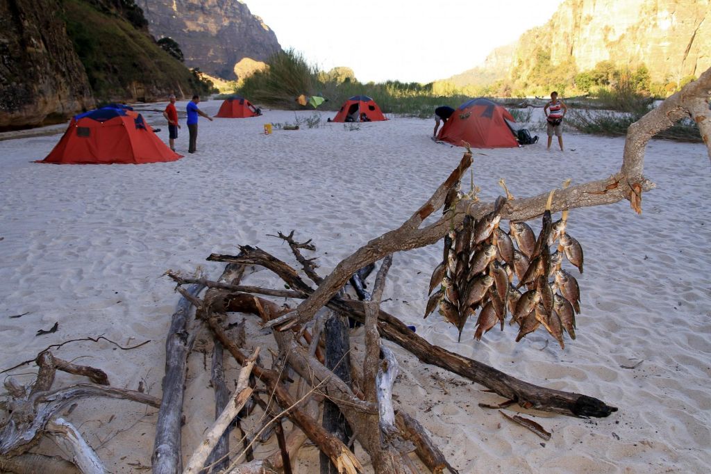 bivouac sur une plage